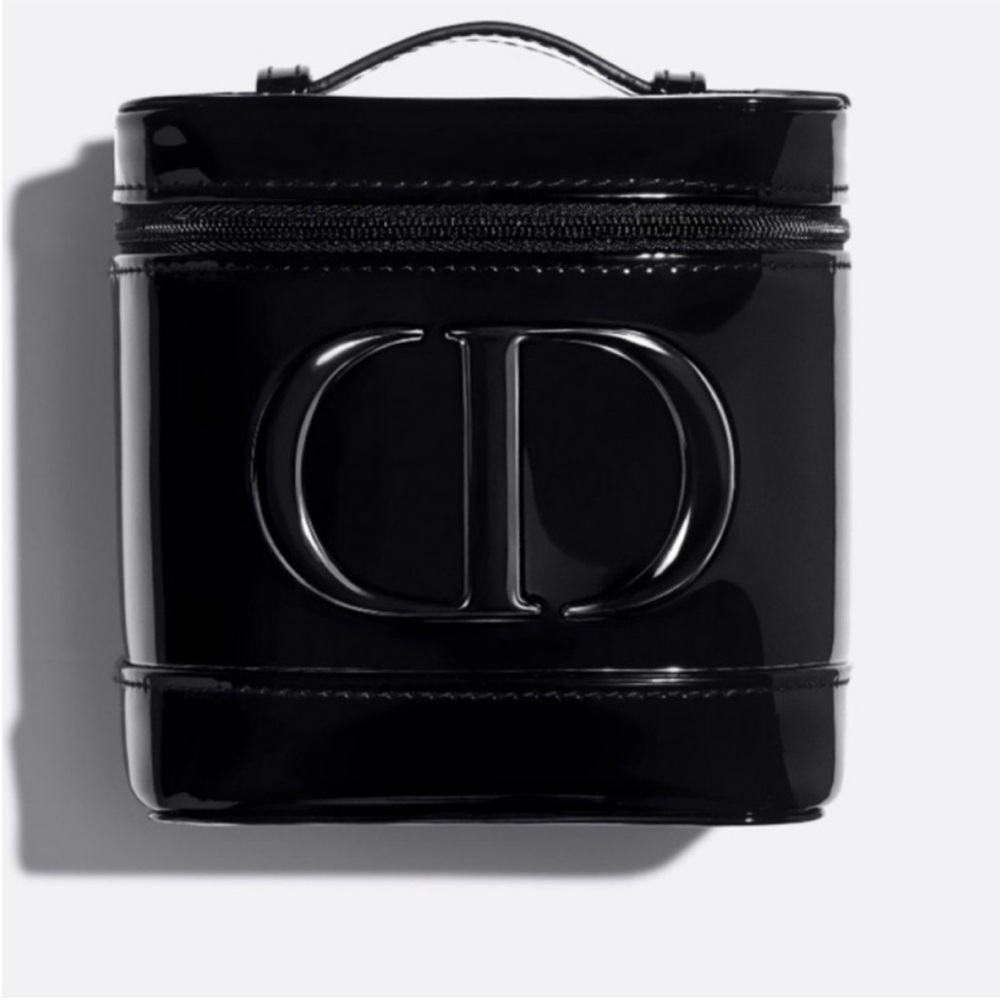 Dior Glossy Black Patent CD Vanity Case - Picture 2 of 4